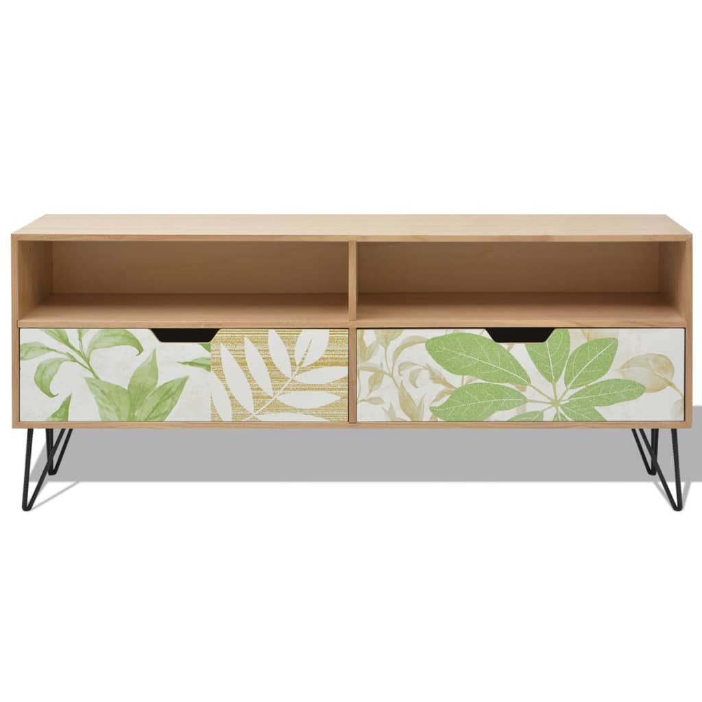 vidaXL Móvel de TV em MDF 120x30x50 cm castanho