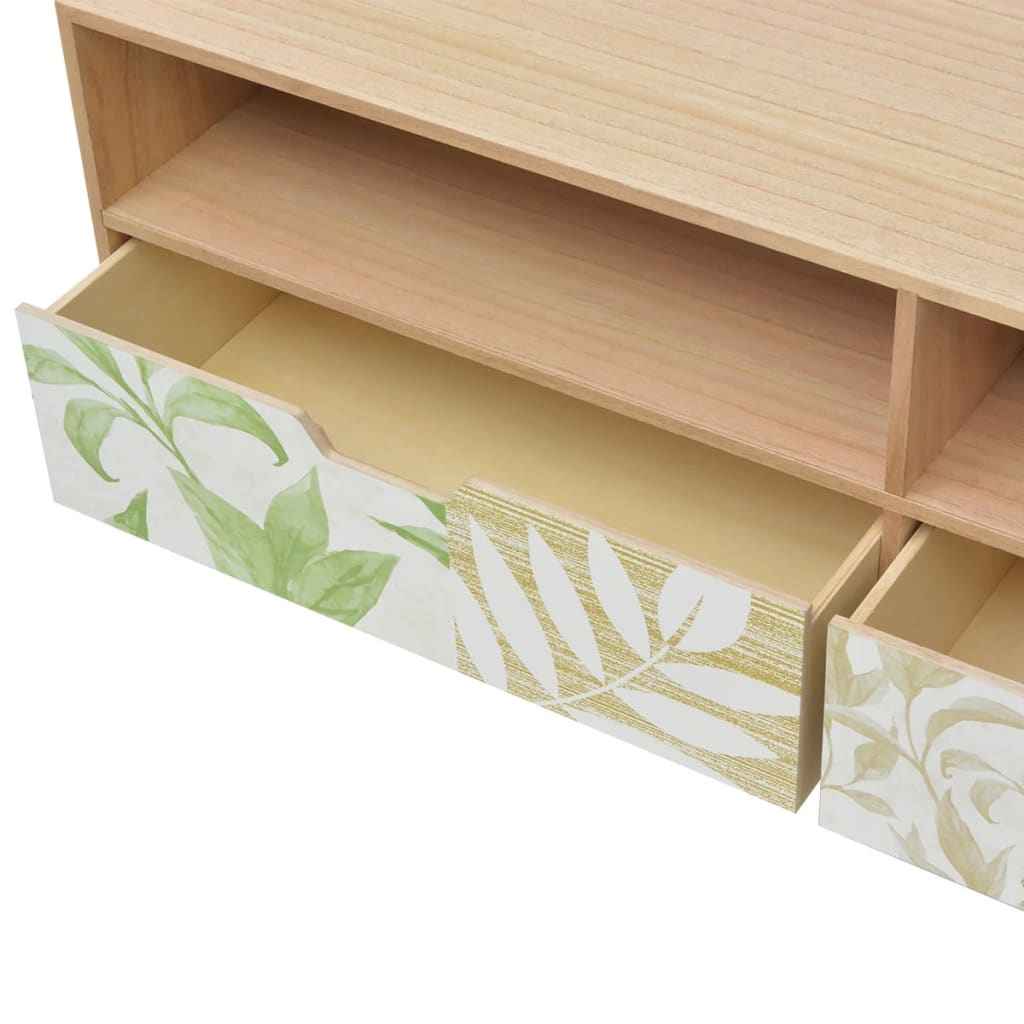 vidaXL Móvel de TV em MDF 120x30x50 cm castanho