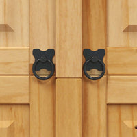 vidaXL Guarda-louças Corona Range em pinho mexicano 80x40x170 cm