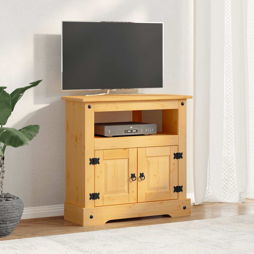 vidaXL Mesa consola Corona Range em pinho mexicano 80x43x78 cm