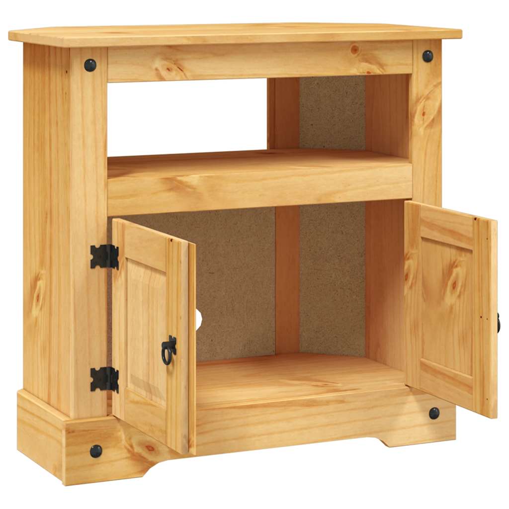 vidaXL Mesa consola Corona Range em pinho mexicano 80x43x78 cm