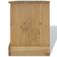 vidaXL Móvel de TV Corona Range em pinho mexicano 120x40x52 cm