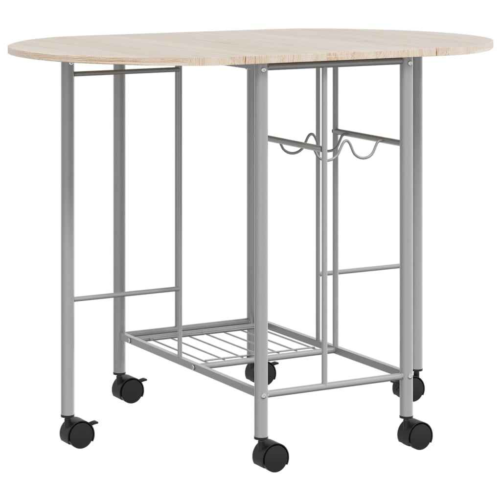 vidaXL Conjunto de jantar dobrável 5 pcs MDF