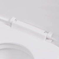 vidaXL Sanita de pendurar na parede em cerâmica, branco