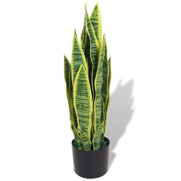vidaXL Planta espada-de-são-jorge artificial com vaso 90 cm verde