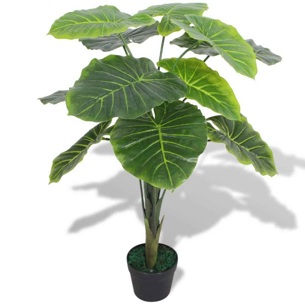 vidaXL Planta espada-de-são-jorge artificial com vaso 90 cm verde