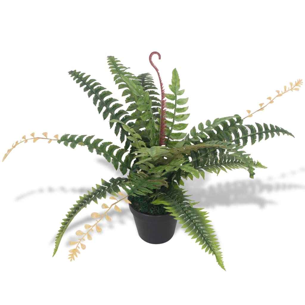 vidaXL Planta espada-de-são-jorge artificial com vaso 90 cm verde