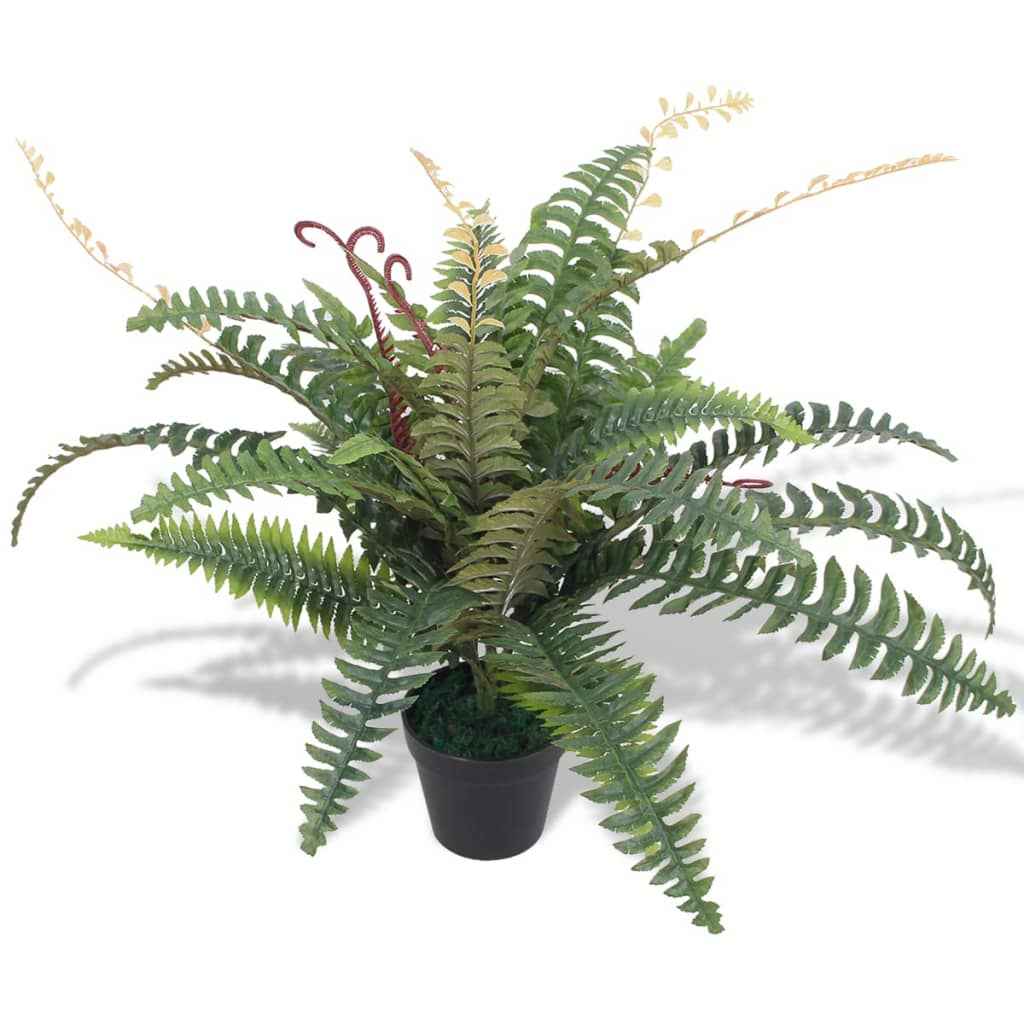 vidaXL Planta espada-de-são-jorge artificial com vaso 90 cm verde