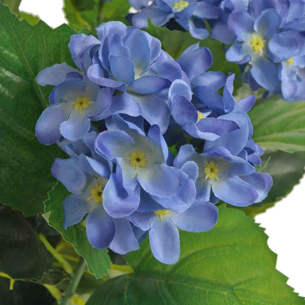vidaXL Planta hortênsia artificial com vaso 60 cm vermelha