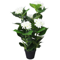 vidaXL Planta hortênsia artificial com vaso 60 cm azul
