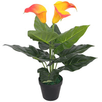 vidaXL Planta hortênsia artificial com vaso 60 cm azul