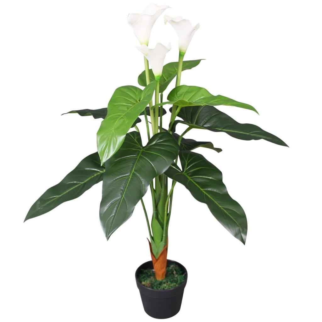 vidaXL Planta hortênsia artificial com vaso 60 cm vermelha