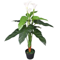 vidaXL Planta hortênsia artificial com vaso 60 cm vermelha