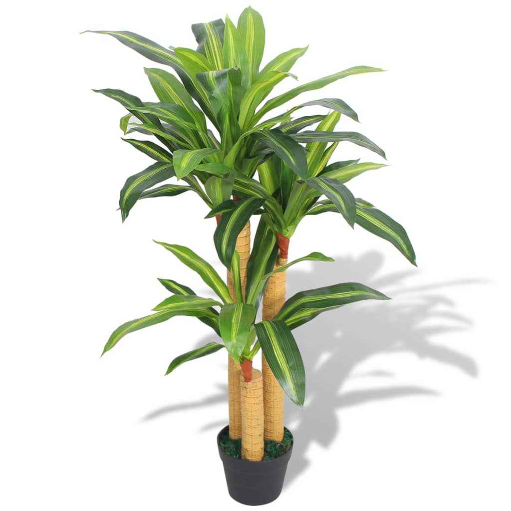 vidaXL Planta espada-de-são-jorge artificial com vaso 90 cm verde