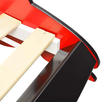 vidaXL Cama carro de corrida para crianças 90x200 cm vermelho