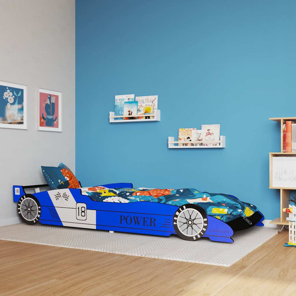 vidaXL Cama carro de corrida para crianças 90x200 cm vermelho