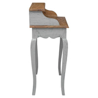 vidaXL Secretária madeira de mogno maciça 80x40x92 cm