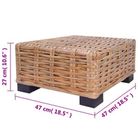 vidaXL Conjunto de sofás 27 pcs vime genuíno