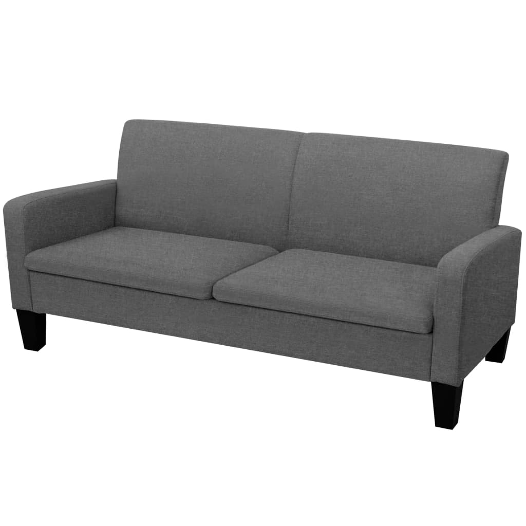 vidaXL Sofá de 2 lugares 135x65x76 cm cinzento claro
