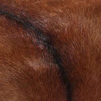 vidaXL Banco em couro de cabra genuíno 60x30x50 cm