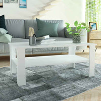 vidaXL Mesa de centro em aglomerado 100x59x42 cm branco