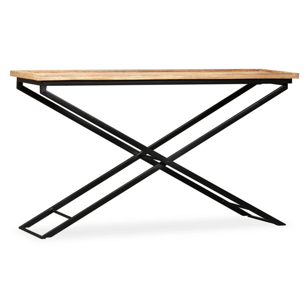 vidaXL Mesa de centro madeira de mangueira maciça 110x55x42 cm