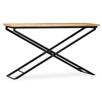 vidaXL Mesa de centro madeira de mangueira maciça 110x55x42 cm