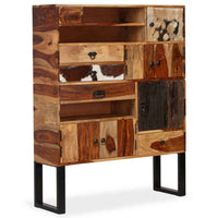 vidaXL Aparador em madeira de acácia maciça 100x30x130 cm