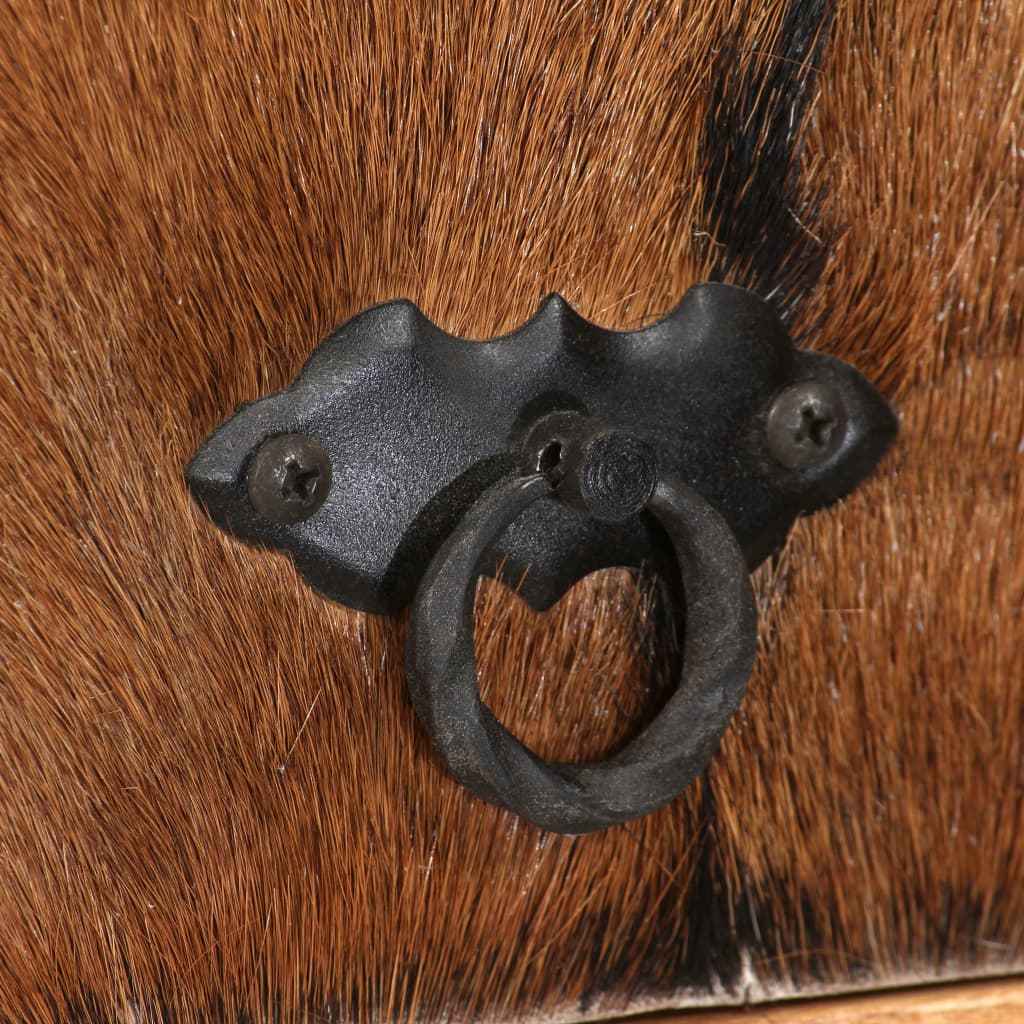 vidaXL Aparador em madeira de acácia maciça 100x30x130 cm