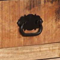 vidaXL Aparador c/ prateleiras madeira de mangueira maciça 65x30x180cm