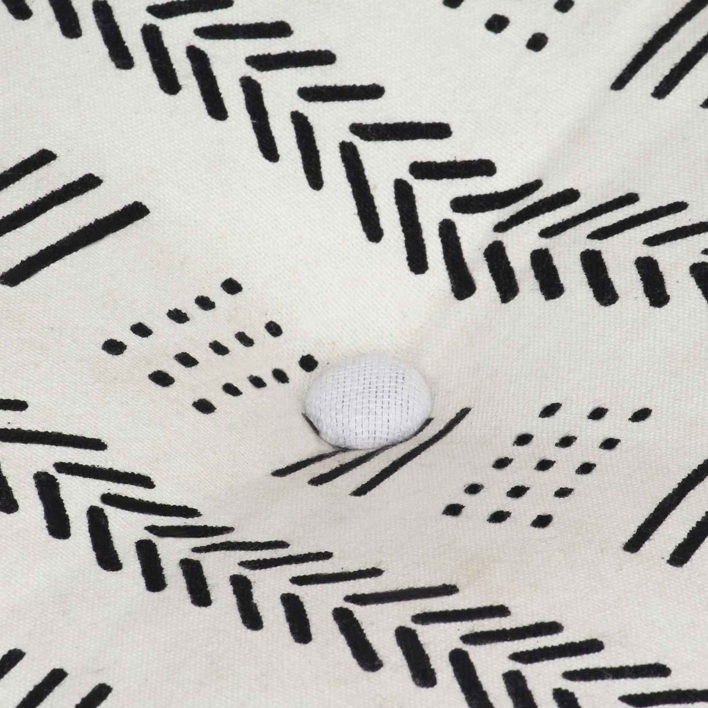 vidaXL Pufes Geométrico Manual Cinza e Branco 40 x 40 x 40 cm tecido