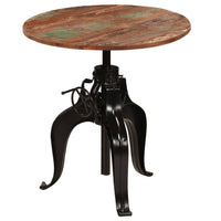 vidaXL Mesa de bar em madeira recuperada maciça 60x(76-110) cm
