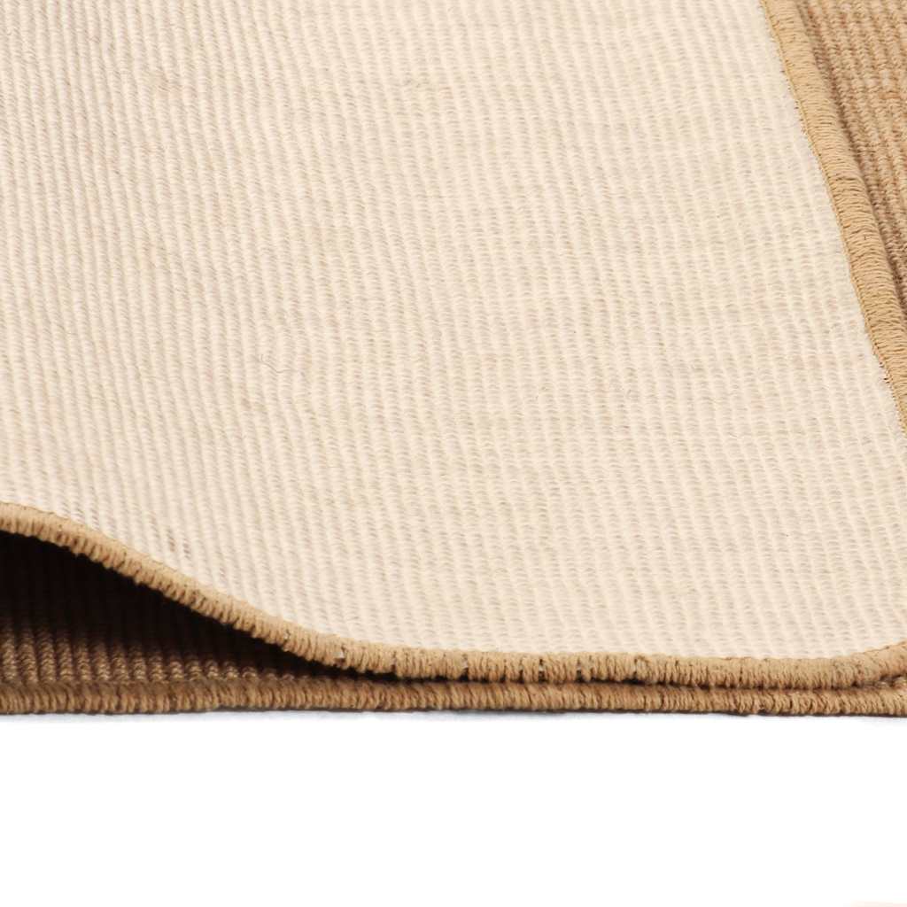 vidaXL Tapete de divisão em juta com apoio de látex 70x130 cm natural