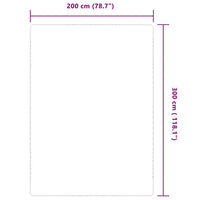vidaXL Tapete de divisão em juta com apoio de látex 70x130 cm natural