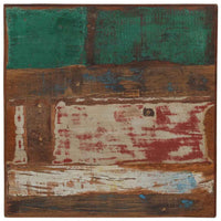 vidaXL Mesa de bar madeira recuperada maciça multicolor 60x60x107 cm