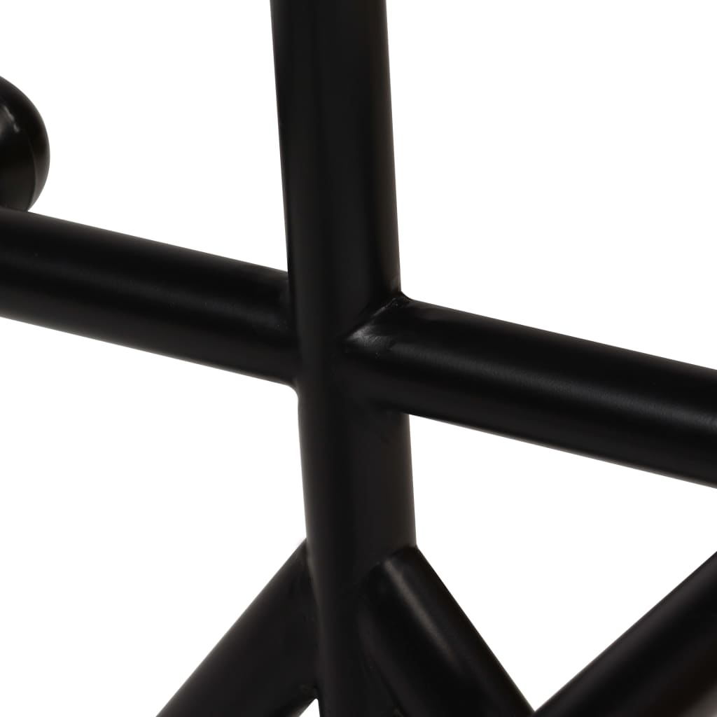 vidaXL Mesa de bar madeira recuperada maciça multicolor 60x60x107 cm