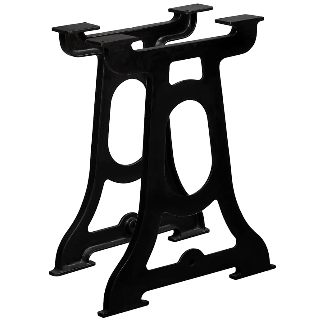 vidaXL Pernas p/ mesa de jantar 2 pcs estrutura em A ferro fundido