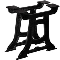 vidaXL Pernas p/ mesa de jantar 2 pcs estrutura em A ferro fundido