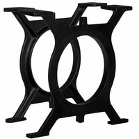 vidaXL Pernas p/ mesa de jantar 2 pcs estrutura em A ferro fundido