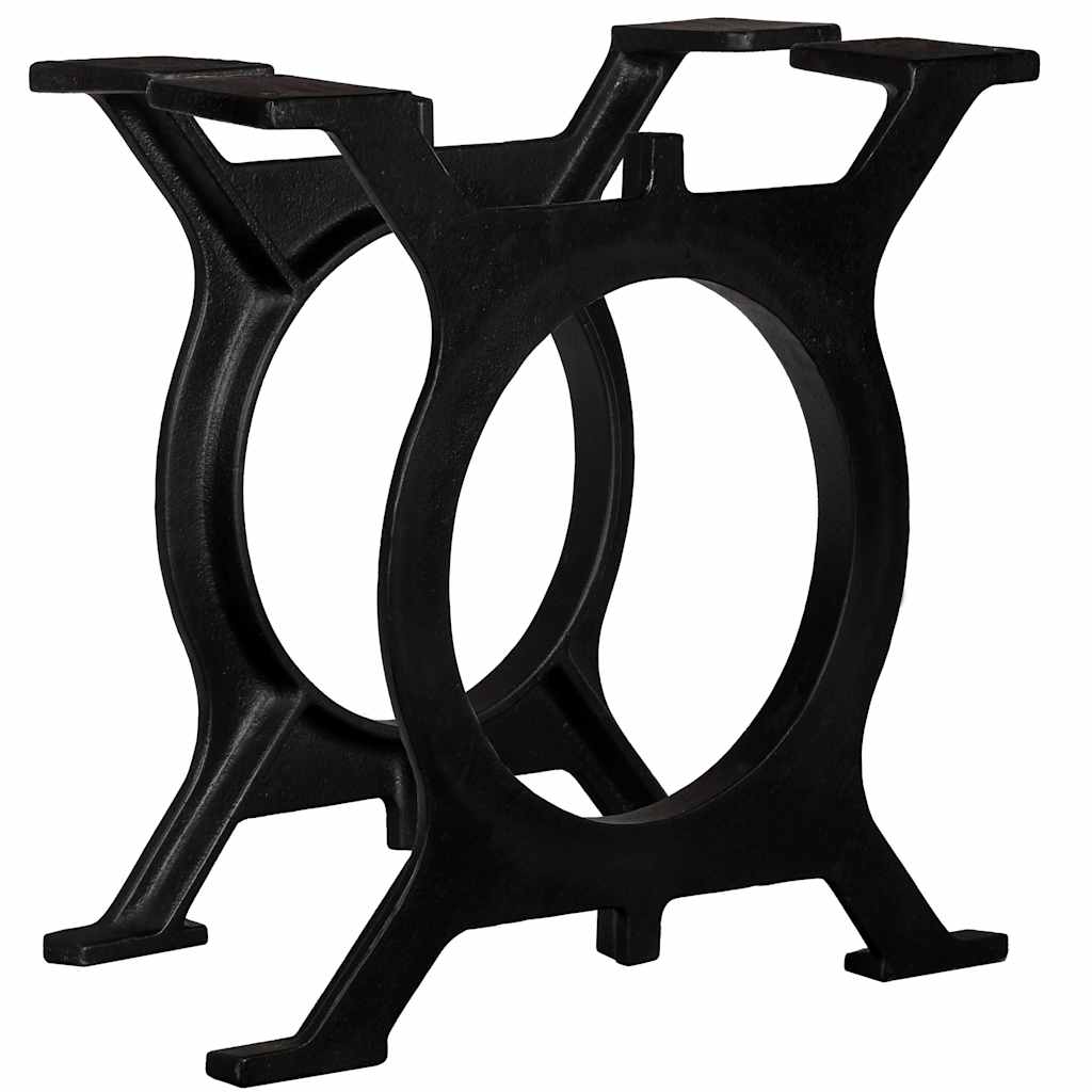 vidaXL Pernas p/ mesa de jantar 2 pcs estrutura em A ferro fundido