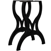 vidaXL Pernas p/ mesa de jantar 2 pcs estrutura em A ferro fundido