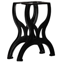vidaXL Pernas p/ mesa de jantar 2 pcs estrutura em A ferro fundido