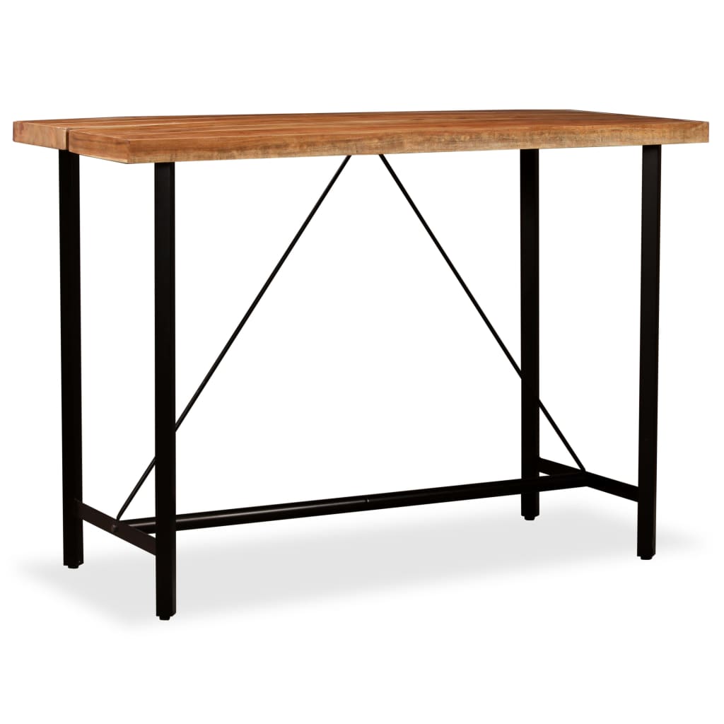 vidaXL Mesa de bar 60x60x107 cm madeira de acácia maciça