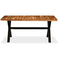 vidaXL Mesa de jantar 180x90x76 cm madeira maciça