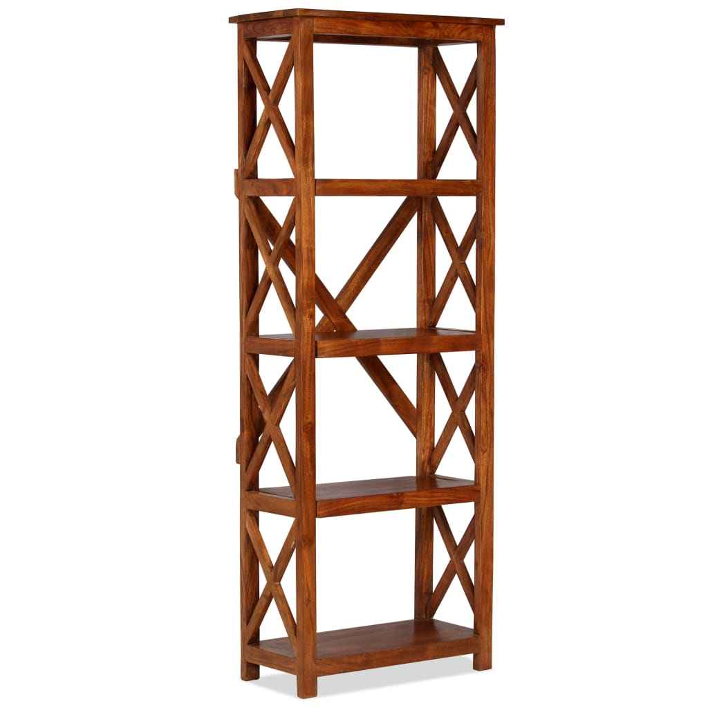 vidaXL Estante madeira maciça c/ acabamento em a mel 60x30x160 cm