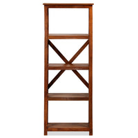 vidaXL Estante madeira maciça c/ acabamento em a mel 60x30x160 cm