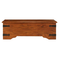 vidaXL Mesa de centro acácia maciça c/ acabamento a mel 110x55x35 cm