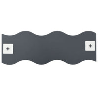 vidaXL Espelhos de parede 4 pcs vidro ondulado 60x18,5 cm