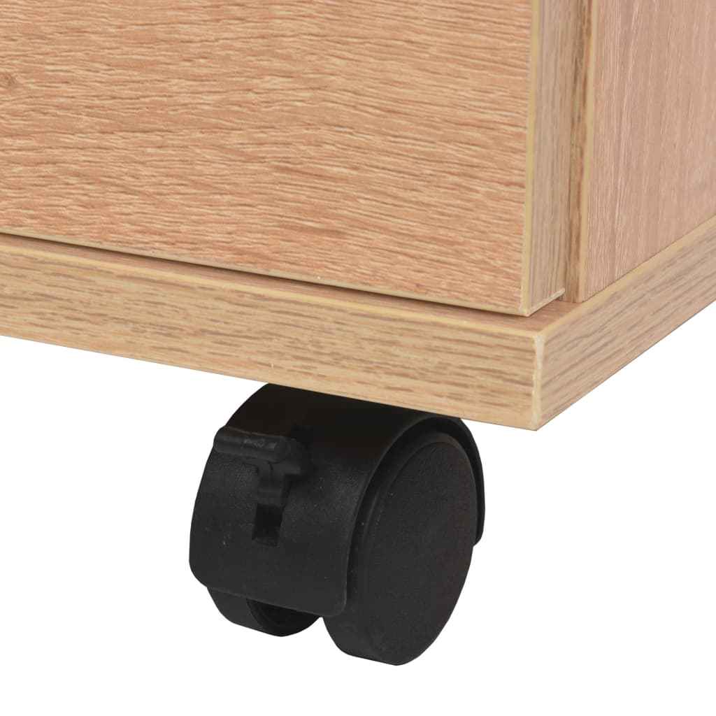 vidaXL Unidade de gavetas 33x45x60 cm preto