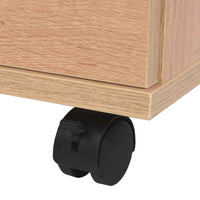 vidaXL Unidade de gavetas 33x45x60 cm preto